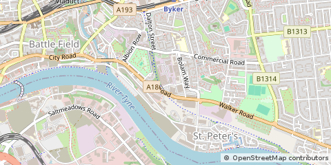 Map of Newcastle Upon Tyne