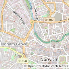 Map of Norwich, Norfolk