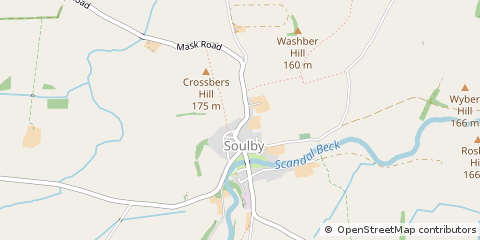 Map of Kirkby Stephen, Cumbria
