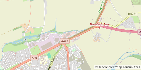 Map of Ross-on-WYE, Herefordshire