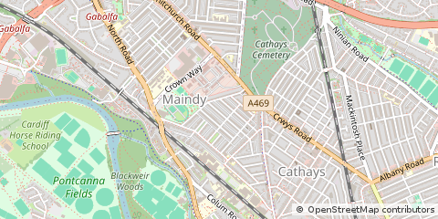 Map of Cardiff