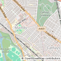Map of Cardiff