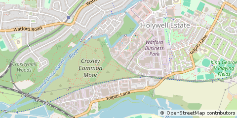 Map of Watford, Hertfordshire