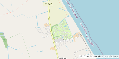 Map of Great Cowden, East Yorkshire