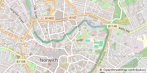 Map of Norwich, Norfolk