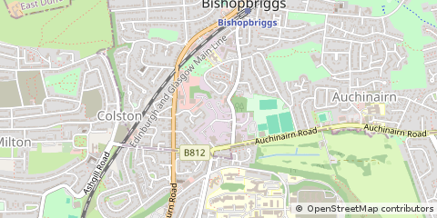Map of Glasgow, East Dunbartonshire