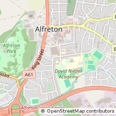 Map of Alfreton, Derbys