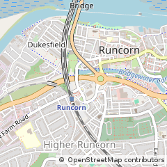 Map of Runcorn, Cheshire