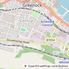 Map of Greenock, Inverclyde