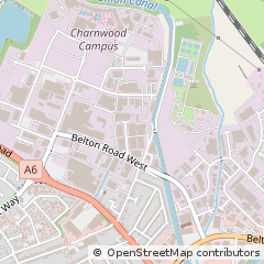 Map of Loughborough, Leicestershire