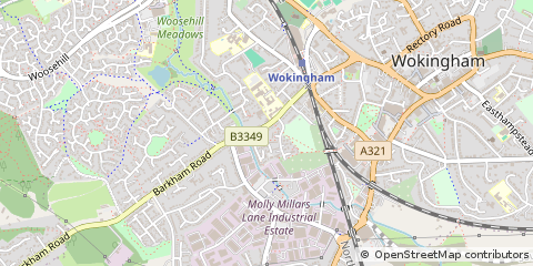 Map of Wokingham