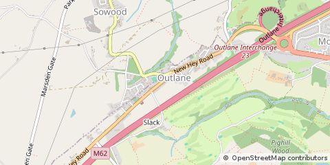 Map of Huddersfield