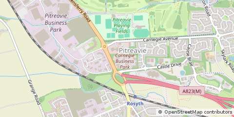 Map of Dunfermline, Fife