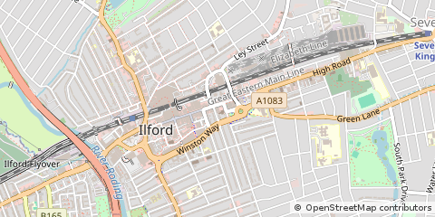 Map of Ilford, Essex