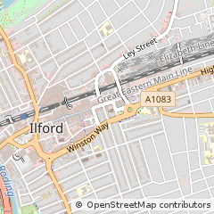 Map of Ilford, Essex