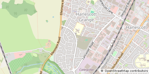 Map of Shrewsbury, Shropshire