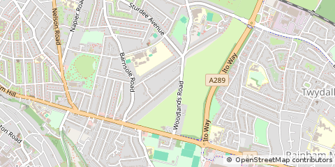 Map of Gillingham, Kent