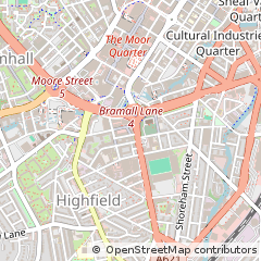 Map of Sheffield
