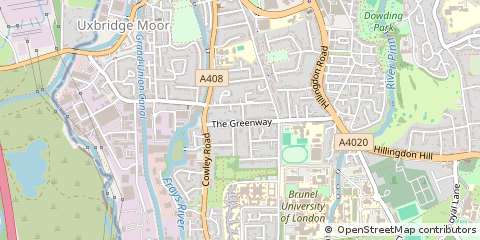 Map of Uxbridge