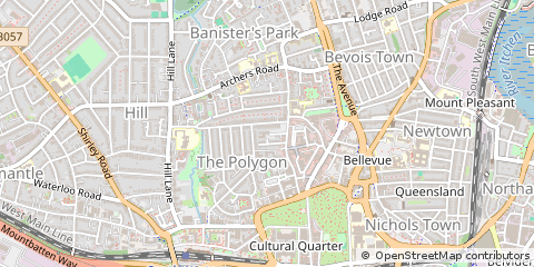 Map of Southampton, Hampshire