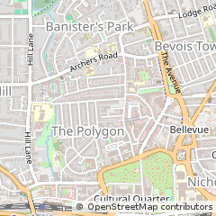 Map of Southampton, Hampshire
