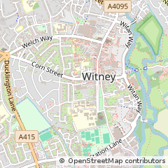 Map of Witney, Oxon