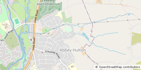 Map of Stoke-on-Trent, Staffordshire