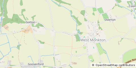 Map of Taunton, Somerset