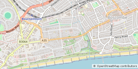 Map of Bournemouth