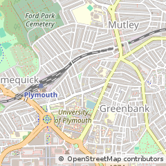 Map of Plymouth, Devon