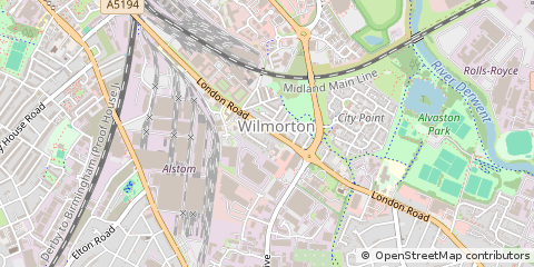 Map of Derby
