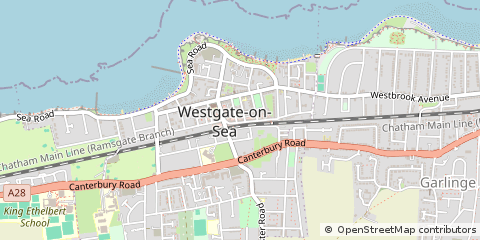 Map of Westgate-on-SEA, Kent
