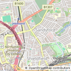 Map of Newcastle Upon Tyne