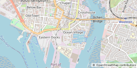 Map of Southampton, Hampshire