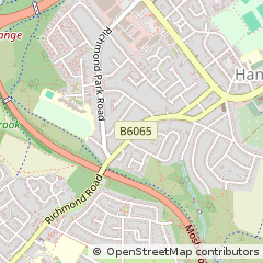 Map of Sheffield, Yorkshire
