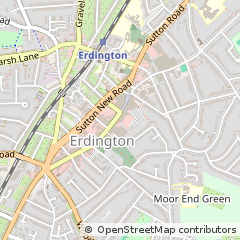 Map of Erdington, Birmingham