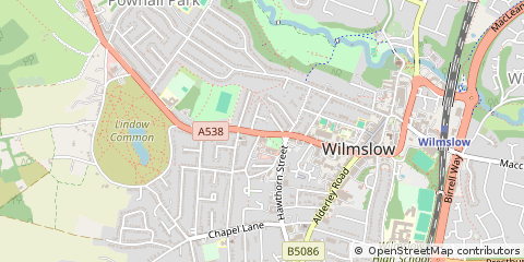 Map of Wilmslow