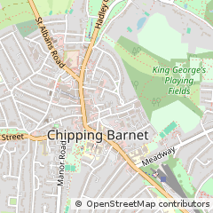 Map of Barnet, Hertfordshire