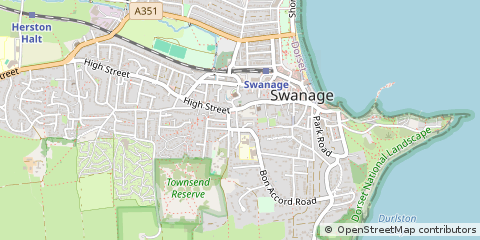Map of Swanage
