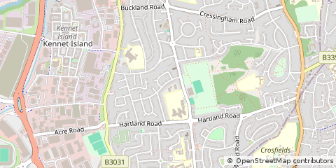 Map of Reading, Berkshire