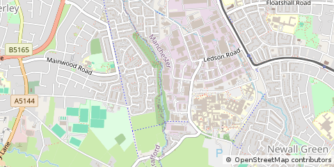 Map of Wythenshawe, Manchester