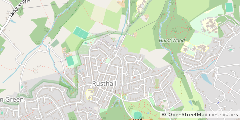 Map of Tunbridge Wells, Kent
