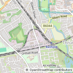 Map of Retford, Nottinghamshire