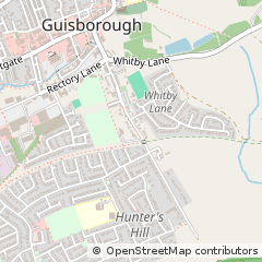 Map of Guisborough, Yorkshire