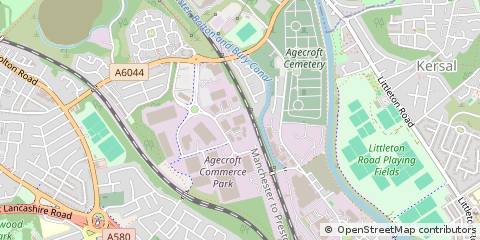 Map of Manchester, Greater Manchester