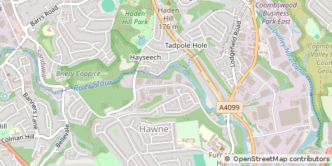 Map of Halesowen, West Midlands