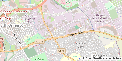 Map of Middlesbrough