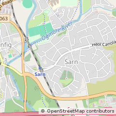 Map of Bridgend