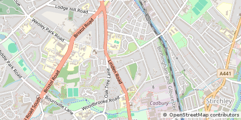 Map of Birmingham, West Midlands