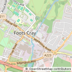 Map of Sidcup, Kent